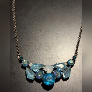 Sorrelli Blue and Silver Crystal Necklace